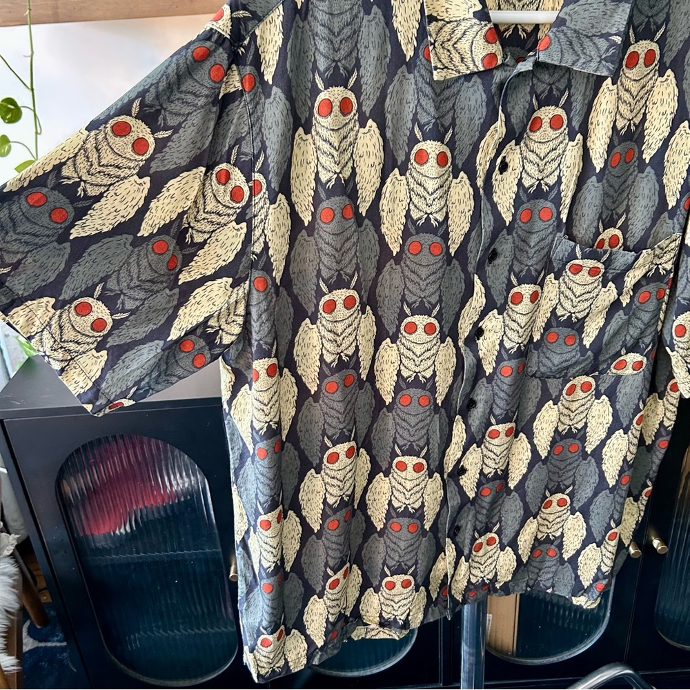 Wicked Clothes Button-Ups Mothman Button-Up Shirt - image 8